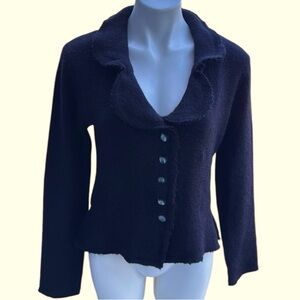 Nine West Women’s Black Button-Up Cardigan Size Medium